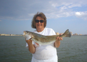 Polly Kent's big speckled trout.